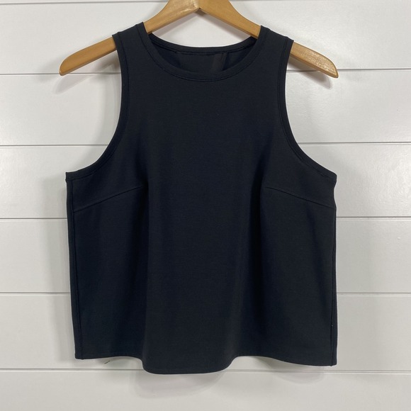 Lululemon Tank Top Womens Medium Open Back Split Vent Stretch Athleisure Gym Yog - Picture 1 of 8
